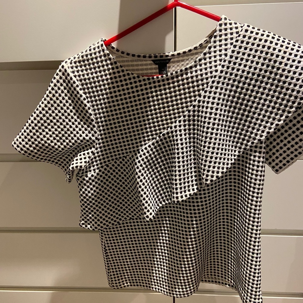 Ruffle Gingham Top
